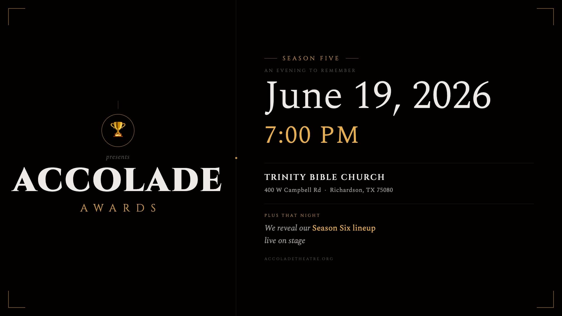 The Accolade Awards 2026